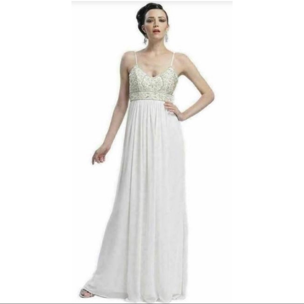 Sue Wong Spaghetti Strap Gown, Evening cocktail Dress